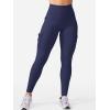 imageYEOREO CoreFlex Workout Cargo Leggings with Pockets for Women Hidden Scrunch Butt Lifting Leggings Gym Yoga PantsNavy
