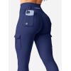 imageYEOREO CoreFlex Workout Cargo Leggings with Pockets for Women Hidden Scrunch Butt Lifting Leggings Gym Yoga PantsNavy