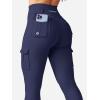 imageYEOREO CoreFlex Workout Cargo Leggings with Pockets for Women Hidden Scrunch Butt Lifting Leggings Gym Yoga PantsNavy