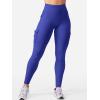 imageYEOREO CoreFlex Workout Cargo Leggings with Pockets for Women Hidden Scrunch Butt Lifting Leggings Gym Yoga PantsRoyal Blue