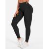 imageYEOREO Seamless Workout Leggings for Women Tummy Control Butt Lifting Gym Leggings Camili Impact High Waisted Yoga PantsBlack