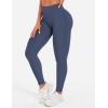imageYEOREO Seamless Workout Leggings for Women Tummy Control Butt Lifting Gym Leggings Camili Impact High Waisted Yoga PantsBlue Gray