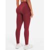 imageYEOREO Seamless Workout Leggings for Women Tummy Control Butt Lifting Gym Leggings Camili Impact High Waisted Yoga PantsScarlett Red