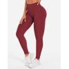 imageYEOREO Seamless Workout Leggings for Women Tummy Control Butt Lifting Gym Leggings Camili Impact High Waisted Yoga PantsScarlett Red