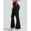 imageYEOREO Flare Leggings for Women Lynnie Bell Bottom Yoga Pants High Waisted Tummy Control Bootcut Workout LeggingsBlack