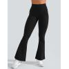 imageYEOREO Flare Leggings for Women Lynnie Bell Bottom Yoga Pants High Waisted Tummy Control Bootcut Workout LeggingsBlack
