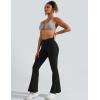 imageYEOREO Flare Leggings for Women Lynnie Bell Bottom Yoga Pants High Waisted Tummy Control Bootcut Workout LeggingsBlack