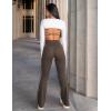 imageYEOREO Flare Leggings for Women Lynnie Bell Bottom Yoga Pants High Waisted Tummy Control Bootcut Workout LeggingsCoffee