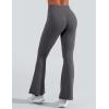 imageYEOREO Flare Leggings for Women Lynnie Bell Bottom Yoga Pants High Waisted Tummy Control Bootcut Workout LeggingsDark Grey