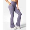 imageYEOREO Flare Leggings for Women Lynnie Bell Bottom Yoga Pants High Waisted Tummy Control Bootcut Workout LeggingsDark Purple