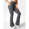 imageYEOREO Flare Leggings for Women Lynnie Bell Bottom Yoga Pants High Waisted Tummy Control Bootcut Workout LeggingsGrey