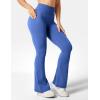 imageYEOREO Flare Leggings for Women Lynnie Bell Bottom Yoga Pants High Waisted Tummy Control Bootcut Workout LeggingsSapphire