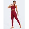 imageYEOREO Hidden Butt Scrunch Womens Workout Leggings Butt Lifting Tummy Control Yoga Pants High Waist Edwine LeggingAnkela Red