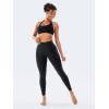imageYEOREO Hidden Butt Scrunch Womens Workout Leggings Butt Lifting Tummy Control Yoga Pants High Waist Edwine LeggingBlack