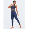 imageYEOREO Hidden Butt Scrunch Womens Workout Leggings Butt Lifting Tummy Control Yoga Pants High Waist Edwine LeggingNavy Blue