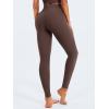 imageYEOREO Hidden Butt Scrunch Womens Workout Leggings Butt Lifting Tummy Control Yoga Pants High Waist Edwine LeggingPlum Brown