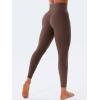 imageYEOREO Hidden Butt Scrunch Womens Workout Leggings Butt Lifting Tummy Control Yoga Pants High Waist Edwine LeggingPlum Brown