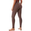 imageYEOREO Hidden Butt Scrunch Womens Workout Leggings Butt Lifting Tummy Control Yoga Pants High Waist Edwine LeggingPlum Brown
