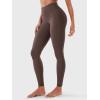 imageYEOREO Hidden Butt Scrunch Womens Workout Leggings Butt Lifting Tummy Control Yoga Pants High Waist Edwine LeggingPlum Brown