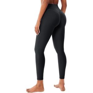 imageYEOREO Hidden Butt Scrunch Womens Workout Leggings Butt Lifting Tummy Control Yoga Pants High Waist Edwine LeggingBlack