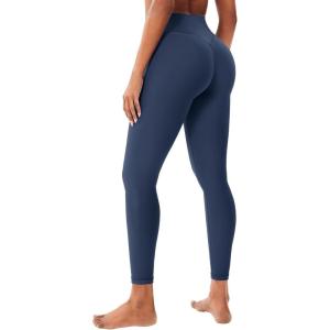 imageYEOREO Hidden Butt Scrunch Womens Workout Leggings Butt Lifting Tummy Control Yoga Pants High Waist Edwine LeggingNavy Blue
