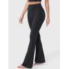 imageYEOREO Baverly Workout Flare Leggings for Women 32quot Hidden Scrunch Gym Yoga Pants High Waisted Casual LeggingsBlack