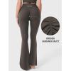 imageYEOREO Baverly Workout Flare Leggings for Women 32quot Hidden Scrunch Gym Yoga Pants High Waisted Casual LeggingsCoffee