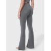 imageYEOREO Baverly Workout Flare Leggings for Women 32quot Hidden Scrunch Gym Yoga Pants High Waisted Casual LeggingsDark Gray