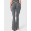 imageYEOREO Baverly Workout Flare Leggings for Women 32quot Hidden Scrunch Gym Yoga Pants High Waisted Casual LeggingsDark Gray