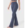 imageYEOREO Baverly Workout Flare Leggings for Women 32quot Hidden Scrunch Gym Yoga Pants High Waisted Casual LeggingsNavy Blue