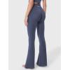 imageYEOREO Baverly Workout Flare Leggings for Women 32quot Hidden Scrunch Gym Yoga Pants High Waisted Casual LeggingsNavy Blue