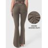 imageYEOREO Baverly Workout Flare Leggings for Women 32quot Hidden Scrunch Gym Yoga Pants High Waisted Casual LeggingsSeal Brown