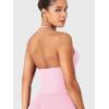 imageYEOREO SoftHue Impact Longline Strappy Top Womens Halter Workout Tank Tops Backless Gym Longline with Adjustable StrapPink