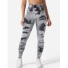 imageYEOREO Workout Leggings for Women Jada Scrunch Butt Lifting Leggings Seamless Screen Print Gym Yoga PantsBlack Cloud