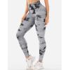 imageYEOREO Workout Leggings for Women Jada Scrunch Butt Lifting Leggings Seamless Screen Print Gym Yoga PantsBlack Cloud
