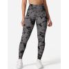 imageYEOREO Workout Leggings for Women Jada Scrunch Butt Lifting Leggings Seamless Screen Print Gym Yoga PantsBlack Grey