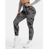 imageYEOREO Workout Leggings for Women Jada Scrunch Butt Lifting Leggings Seamless Screen Print Gym Yoga PantsBlack Grey