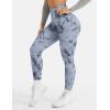 imageYEOREO Workout Leggings for Women Jada Scrunch Butt Lifting Leggings Seamless Screen Print Gym Yoga PantsBlue