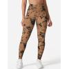 imageYEOREO Workout Leggings for Women Jada Scrunch Butt Lifting Leggings Seamless Screen Print Gym Yoga PantsDark Brown