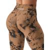 imageYEOREO Workout Leggings for Women Jada Scrunch Butt Lifting Leggings Seamless Screen Print Gym Yoga PantsDark Brown