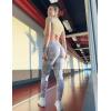 imageYEOREO Workout Leggings for Women Jada Scrunch Butt Lifting Leggings Seamless Screen Print Gym Yoga PantsLight Grey