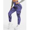 imageYEOREO Workout Leggings for Women Jada Scrunch Butt Lifting Leggings Seamless Screen Print Gym Yoga PantsNight Purple