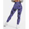 imageYEOREO Workout Leggings for Women Jada Scrunch Butt Lifting Leggings Seamless Screen Print Gym Yoga PantsNight Purple