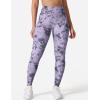imageYEOREO Workout Leggings for Women Jada Scrunch Butt Lifting Leggings Seamless Screen Print Gym Yoga PantsPurple