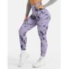 imageYEOREO Workout Leggings for Women Jada Scrunch Butt Lifting Leggings Seamless Screen Print Gym Yoga PantsPurple