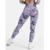 imageYEOREO Workout Leggings for Women Jada Scrunch Butt Lifting Leggings Seamless Screen Print Gym Yoga PantsPurple