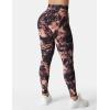imageYEOREO Workout Leggings for Women Jada Scrunch Butt Lifting Leggings Seamless Screen Print Gym Yoga PantsSmoked Brown