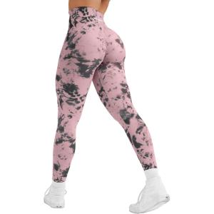 imageYEOREO Workout Leggings for Women Jada Scrunch Butt Lifting Leggings Seamless Screen Print Gym Yoga PantsPink