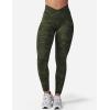 imageYEOREO CoreFlex Leggings with Pockets for Women Charm Scrunch Workout Leggings V Cross Waist Butt Lifting Gym Yoga PantsArmy Green Camo