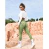 imageYEOREO CoreFlex Leggings with Pockets for Women Charm Scrunch Workout Leggings V Cross Waist Butt Lifting Gym Yoga PantsBean Green